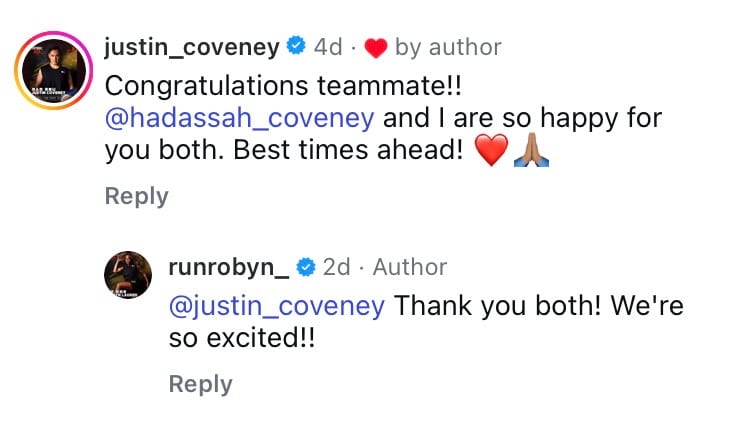 screenshot of Justin Coveney's comment